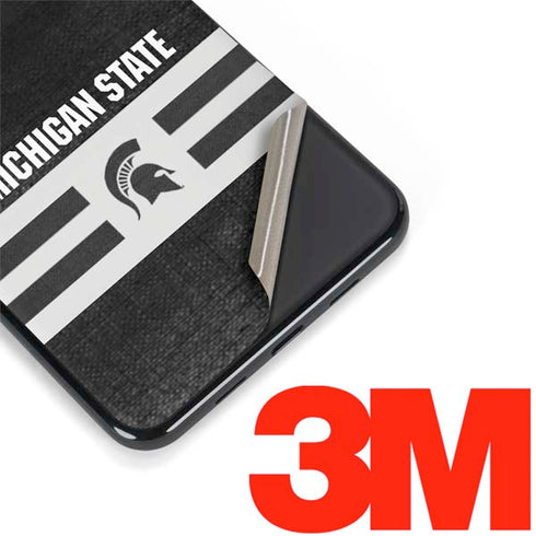Michigan State University Black and White Stripes Google Pixel 3a XL Skin